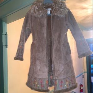 DONATED💥Deux par Deux Faux Shearling Coat, Girls, Sz 4